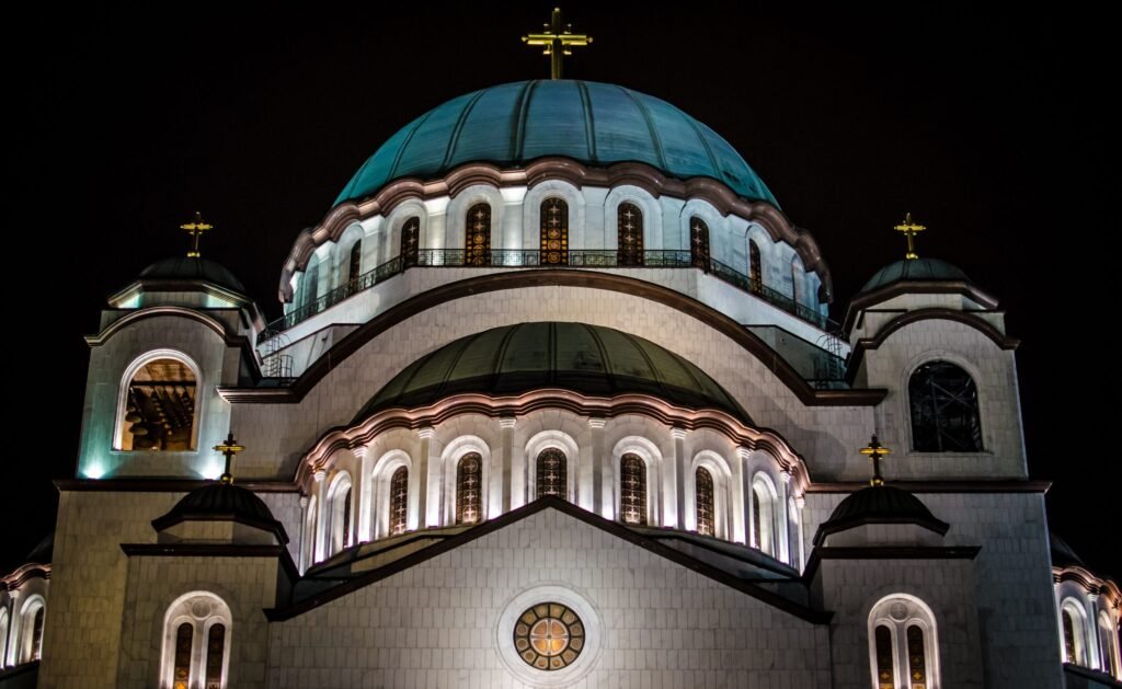 The Temple of Saint Sava, one of the largest Orthodox churches in the world, in Belgrade