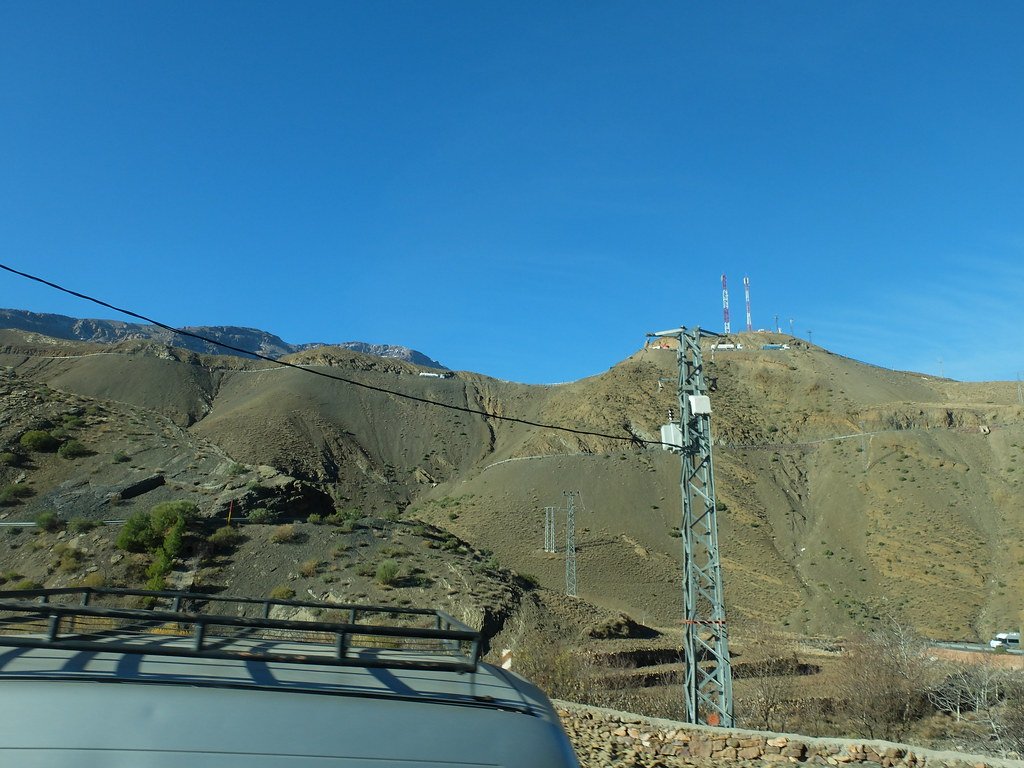 Snow-capped peaks of the Atlas Mountains in Morocco