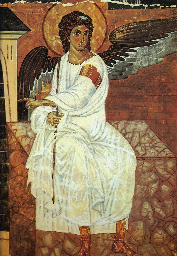 The White Angel fresco at Mileseva monastery in Serbia