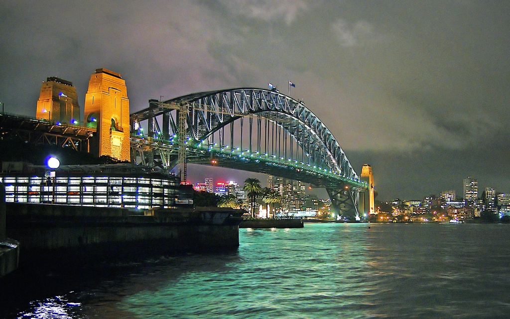 Sydney Harbour Bridge seen across the water