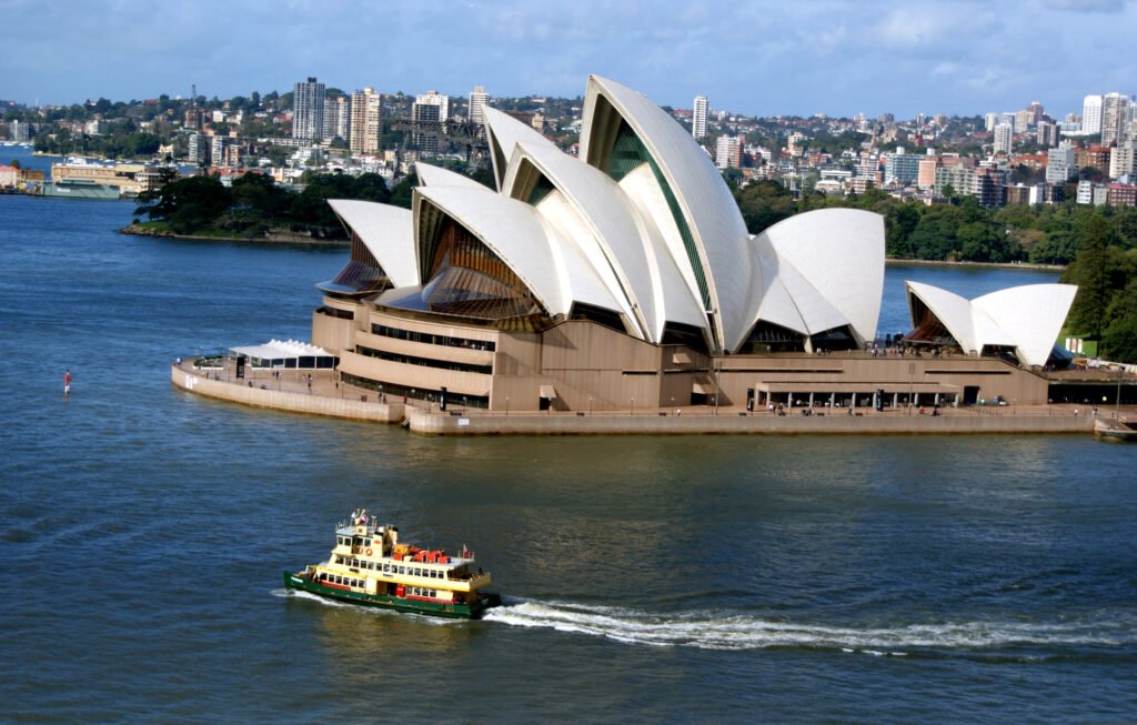 Sydney Opera House on the harbour foreshore